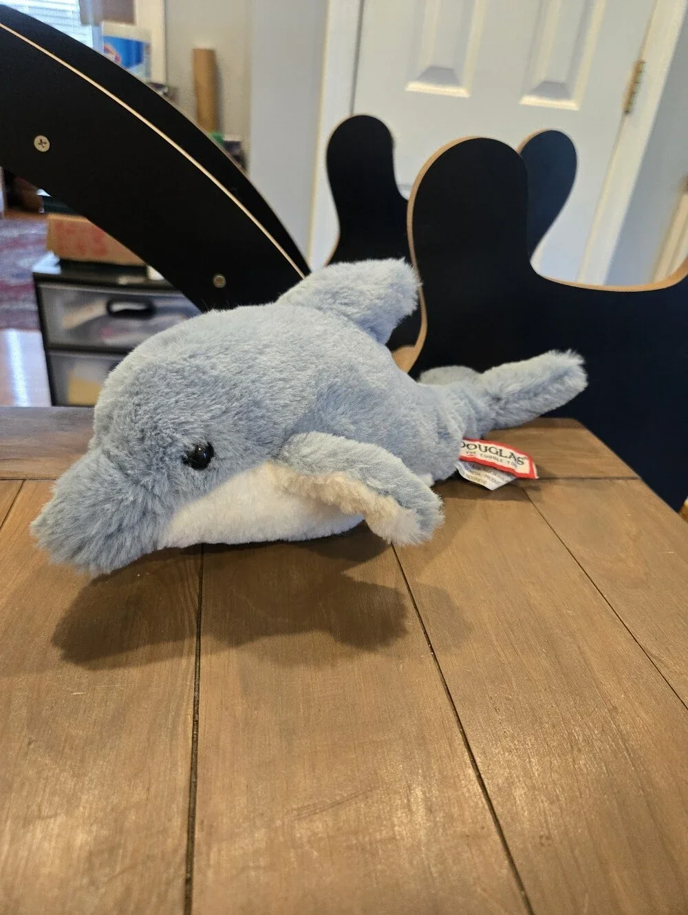 Douglas Blue Plush Dolphin Toy Soft Stuffed Animal